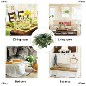 [COD] dfhws Artificial Wreath Candle Ring Faux Eucalyptus Leaves Spring Greenery Garland Pillar Candle Home Wedding Table Centerpiece Decor