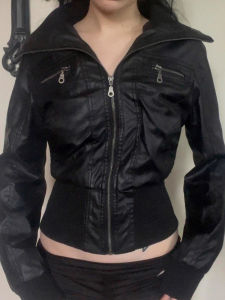 AltGoth Amercian Vintage Pu Leather Jacket Women Streetwear Harajuku Grunge Emo Alternative Grunge Zipper Casual Coats Female2026