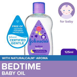 Johnsons Bedtime Baby Oil 125ml - Newborn Oil for Baby Baby Essentials Baby Care Baby Body Oil