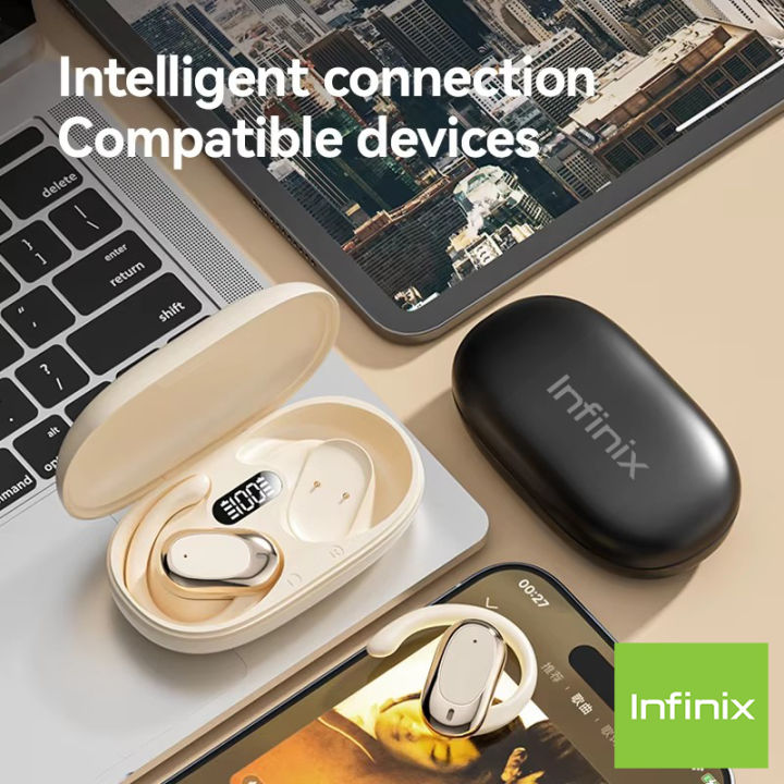 🎧100% Quality+COD🔥 INFINIX S300 Bluetooth earphones hanging on the ear ...