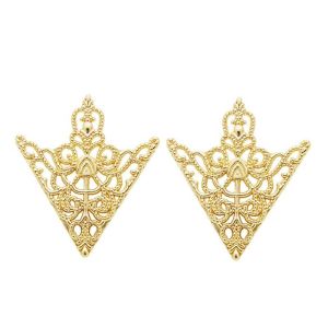 1 Pasang Pin Kerah Kemeja Bros Gaya Retro Lapel Pin Bros Kerah Kemeja Collar Pin