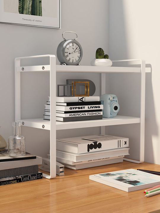 Desktop storage rack, simple bookshelf, office desk, multi-layer ...