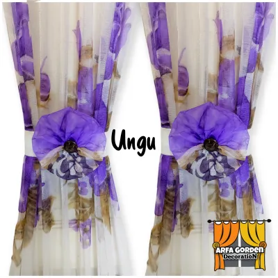 Gorden Pita Kupu Kupu Motif Bunga