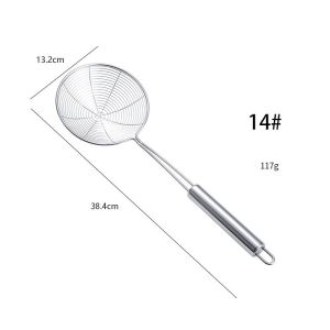 Saringan Stainless Steel Gagang Warna Gorengan Serok Parabola Saringan Minyak Serokan Serbaguna