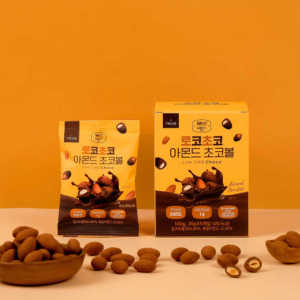 LOW Cho Choco Almond Choco Ball  (Low-sugar Allulose Low-calorie Chocolate Snack) Almond Choco Ball 20g 5 pieces
