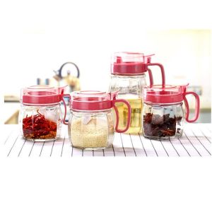 Tempat Bumbu Dapur Toples Minyak Wadah Bumbu Set 4 in 1