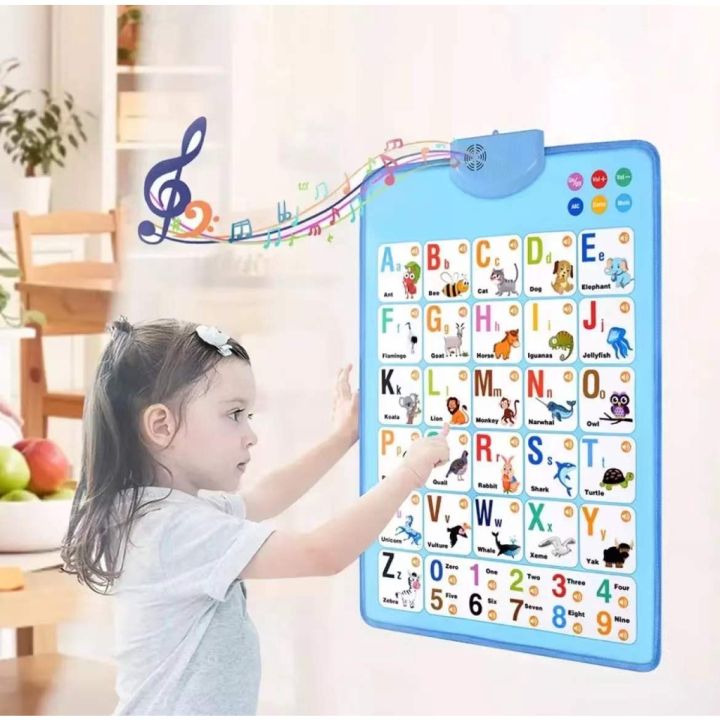 Talking Educational Wall Poster Sound Chart Abc Electronic Interactive