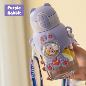 620ML Water Drinking Bottle With Straw Tritan BPA Free Childrens Cup Baby Portable Feeding Bottle Leak Proof Durable| DaQueen