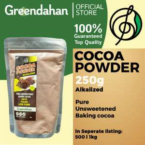 Greendahan Cacao | Cocoa Powder  (Unsweetened) 250g - Alkalized From Davao  Keto Friendly