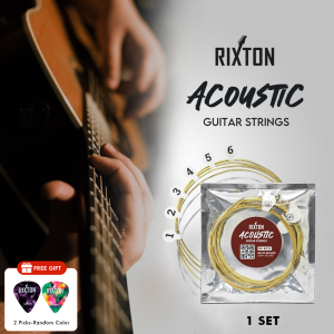RIXTON Acoustic Guitar String Set Brass Phosphor Bronze Musical Instrument Accessories 6pcs