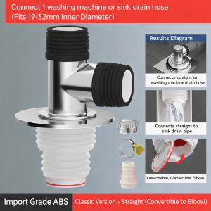 New Item!!! Stainless Steel Washer Drain Seal Plug  Anti Odor Leak Protector  Universal Floor Pipe Seal  DH-1 不锈钢洗衣机地漏接头