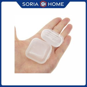 Mini Transparent Plastic Square Jewelry Box Organizer Storage for Earrings