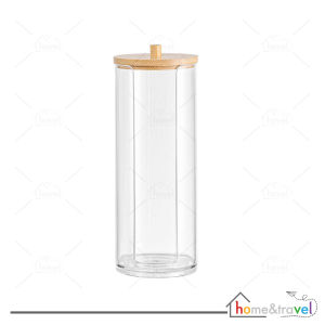 𝗛𝗢𝗩𝗘𝗟𝗦𝗛𝗢𝗣 Acrylic Cotton Bud Kotak Tempat Kapas Akrilik Penutup Anti Debu Penyimpanan Multifungsi Toples Aksesoris