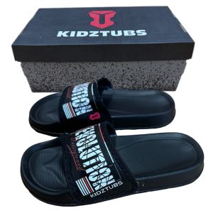 KIDZTUBS Sandal Anak Laki Laki Karet Slipper Slide Selop Slipon Jepit Karakter Warna Hitam Usia 6-10 Tahun 1359100424