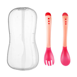 Silicone Spoon & Fork Set Baby Feeding Utensils BPA-Free