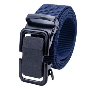 Mens Automatic Buckle Nylon Woven Waist Belt with Easy Adjust Automatic Buckle for Camping and Security Personnel
