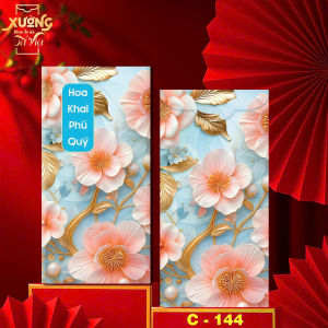 [HOA LÁ MÙA XUÂN] COMBO 10 BAO Lì xì Tết BÍNH NGỌ 2026 -  Giấy C150 Dày In Sắc Nét Giá Sỉ