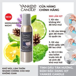 Tinh dầu tán hương đậm đặc dạng xịt Yankee Candle - Misummers Night