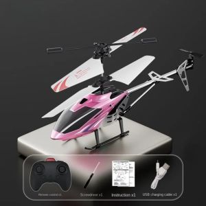 NAMSHEVA Plated Surface Remote Control Helicopter Lighting USB Charging RC Airplane  2.5/3.5 CH 2.4G RC Aircraft Toy for Boys Kids