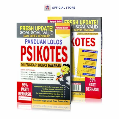 Buku Psikotes / Panduan Lolos PSIKOTES Dilengkapi Kunci Jawaban / Fresh Update Soal - Soal Valid & Super Lengkap / Giri Utama SIDOARJO - GU