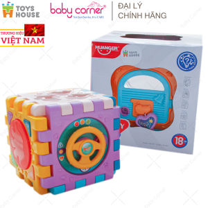 Set 6 Miếng Lắp Ghép Thả Khối Có Đèn Nhạc Toys House HE0530 Cho Bé 18M+