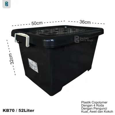Kontainer Box Jumbo Murah Kb 100 Liter Kotak Serbaguna Container Penyimpanan Plastik Besar