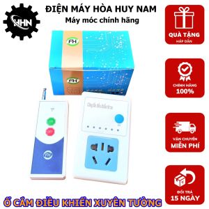 Ổ cắm thông minh điều khiển từ xa xuyên tường công suất lớn chuyên dùng tắt mở máy bơm đèn quạt tiện nghi an toàn bao bền