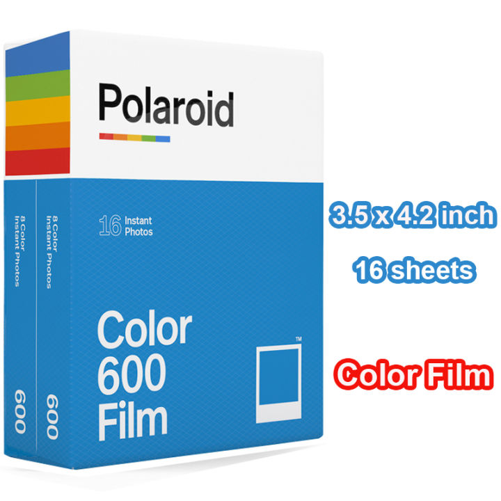 8 Sheets Polaroid 600 Color Film White Frame Instant Photo Paper ฟิล์ม ...