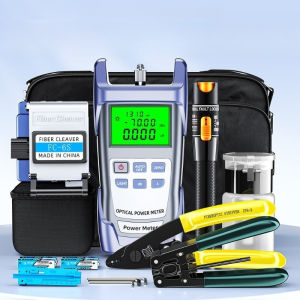 【ร้านค้าในกรุงเทพ】Comptyco อุปกรณ์ตัดไฟเบอร์ออปติก FC-6S ชุดกล่องเครื่องมือพร้อม Y710A ไฟเบอร์ออปติกเครื่องวัดไฟฟ้าออปติกและระบุตำแหน่งความบกพร่องทางสายตา30mW