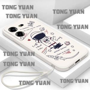 เคส Tecno Pova 5นักบินอวกาศซิลิโคนเหลวขอบตรงเคสโทรศัพท์ฝาครอบป้องกัน