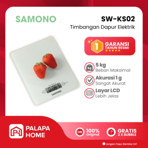 Timbangan Dapur Digital Mini Kitchen Scale Samono SW-KS02 | Timbangan Gram Tepung Kue Makanan Telur
