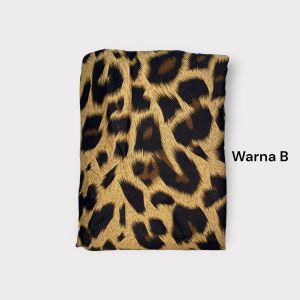 Kain Rayon Motif Macan / Leopard Full Rayon Viscose kode 9539 Harga per 05 METER