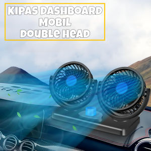 Kipas Angin Mobil Double-Headed Fan Aksesoris Mobil Interior - Kipas Mobil 12/24 Volt Double Fan -YS
