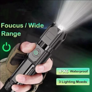 Senter LED zoom 4 mode senter swat mini senter cas LED 36W