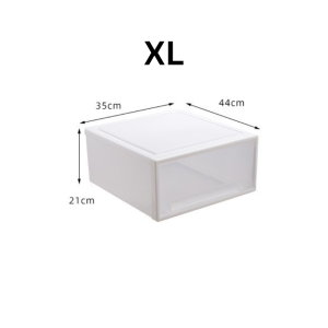 Stackable Storage Drawer / Space-Saving Clothes Organizer / PP Transparent Wardrobe Storage Drawer Local Stock