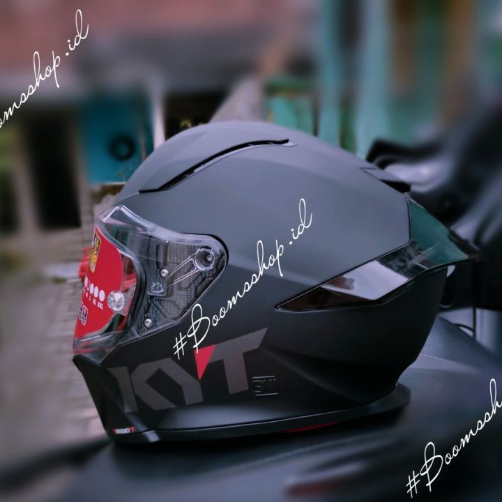 Helm KYT R2R SOLID BLACK MATT Helm Full-Face Medium Large Xl Helm