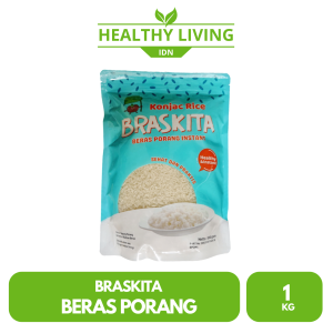 Braskita Beras Porang 1 Kg Shirataki Konjac Nasi Sehat Praktis Diet Instan Rendah Gula Kalori Rice