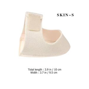 1 Pair Silicone Heel Pads Shock Absorption Relieving Leg Pressure Adjustable Straps Prevent Slipping