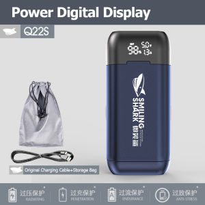 SmilingShark Q22S Lithium Battery Charger 18650 21700 Mobile Power Box QC 3.0 Fast Charging Flashlight Headlamp Charger 2A Flash Charge Universal With Display Screen