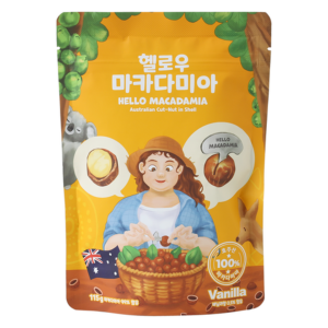 Hello Macadamia Australian Whole Macadamia Vanilla Nuts 115g