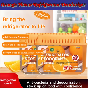 Refrigerator Deodorizer Detergent Household Fridge Freshener Orange Flavor Refrigerator Deodorizer Deodorizing Crisper Box