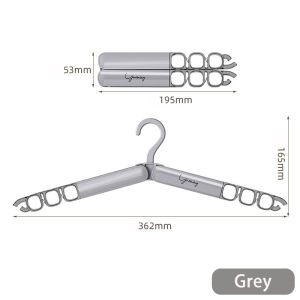 1PCS Multifunctional Folding Plastic Coat Hanger Travel Portable Hotel Indoor Drying Clothes Hanger