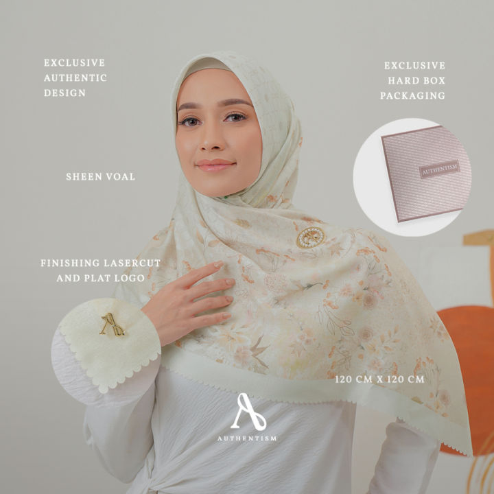 hIJAB AUTHENTISM ID ELORA SERIES SCARF ORIGINAL KERUDUNG SEGI EMPAT ...