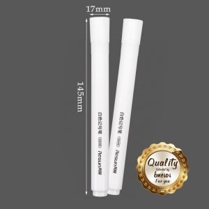 1PC White Marker White Permanent Marker Office School Supplies Stationary Suitable for Many Surfaces