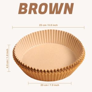 HOMESS Air Fryer Baking Paper Liner Baking Oil-proof Paper For Kitchen Barbecue Plate Food Oven Mircrowave Paper | Air Fryer Baking Kertas Liner Baking Minyak-Bukti Kertas untuk Dapur Barbeku Plat Makanan Ketuhar Ketuhar Ketuhar Ketuhar Microwave Kertas