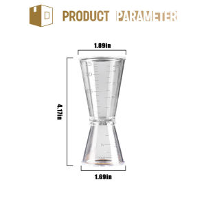 40cc Measuring Cup Rush Sale Double Clear Jigger Ounce Cup Syrup Measuring Cup Shaker Measure Cup