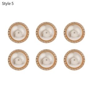 RJQFNG 6PCS Fashion No Sewing DIY Seamless buttons Detachable Adjustable Coat Button
