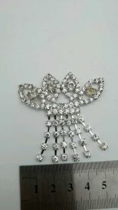 APLIKASI KRISTAL BROSS BAJU KUALITAS AA WARNA PUTIH PER PIECE