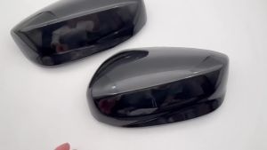 Pair Side Mirror Cover Cap Fit For Honda Accord 2008 2009 2010 2011 2012 LH+RH Door Side Exterior Rearview Back Sight Mirror Cover Shell ReplacementClip-on Slot Type