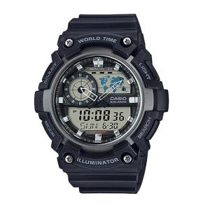 CASIO ORIGINAL - CASIO AEQ-200W-1AV - MEN - Black Silver - Strap Rubber - Jam dunia JD18ST # Jam Tangan Pria Cowok Anti Air Digital Analog + CASIO AEQ 200W 1A AEQ-200W 200 W AEQ200 AEQ-200 AEQ200W AEQ-200W-1A $ WR1 STR BS7 HT7 D1320